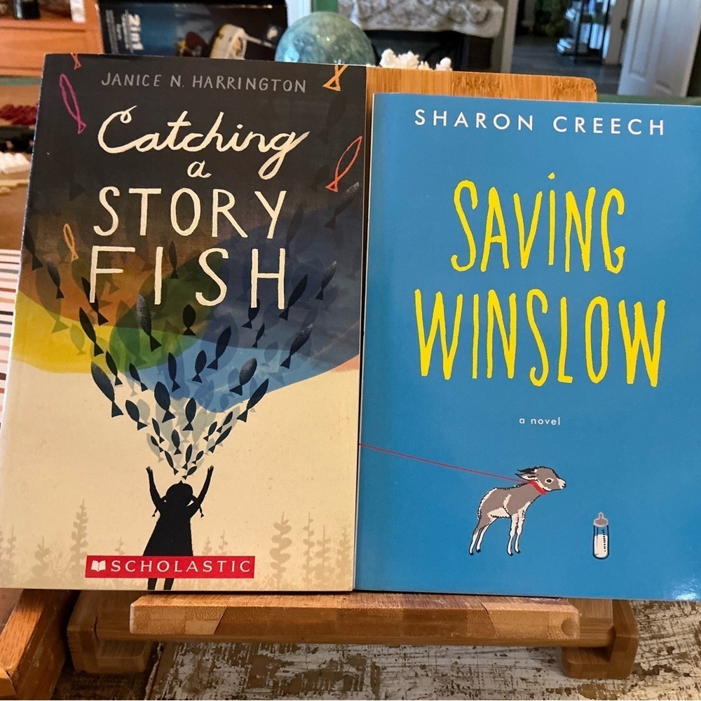 Scholastic Books - Catching a Story Fish and Saving Winslow
